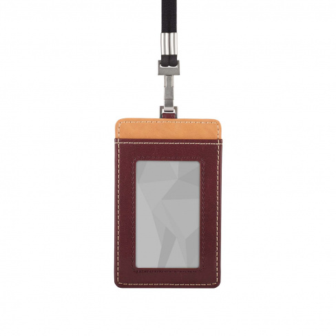 Moshi - Badge Holder (burgundy red)