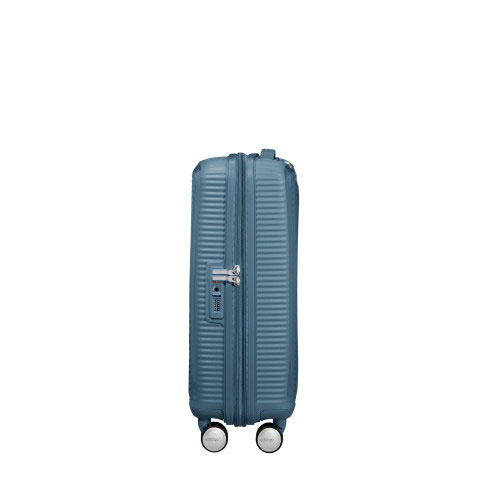 Mala de Cabine Soundbox 55cm Expansível 4 Rodas Azul Pedra