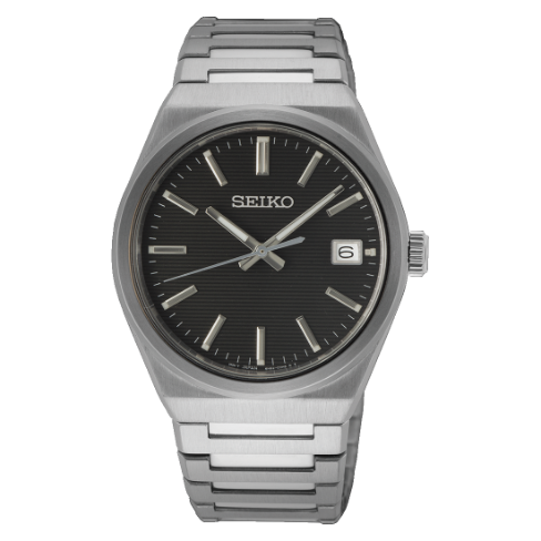 Relógio Seiko Neo Classic 3 Pont. Slim Safira Preto