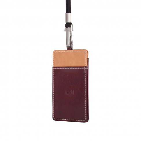 Moshi - Badge Holder (burgundy red)