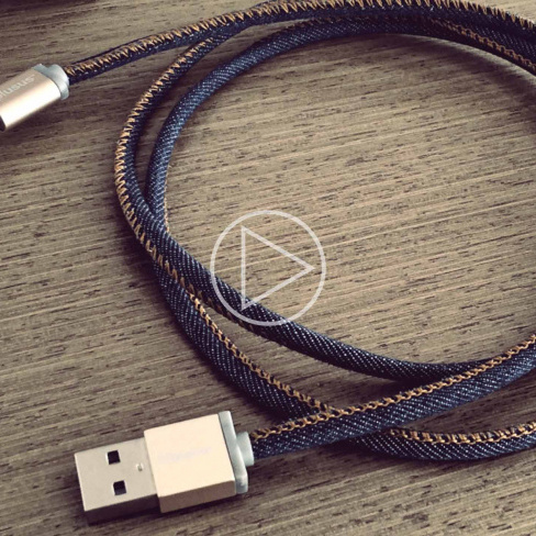 PlusUs - LifeStar Lightning-USB (1m - denim blues)
