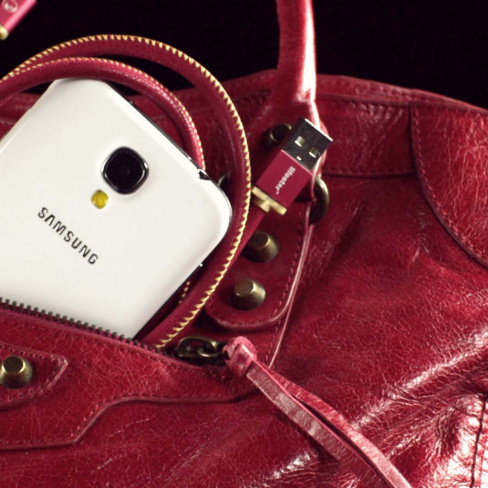 PlusUs - LifeStar Lightning-USB (1m - ruby sunset)