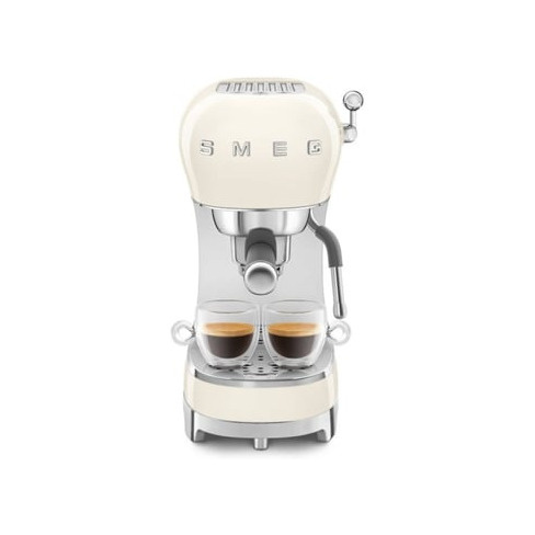 Máquina de Café Manual SMEG ECF02CREU (15 BAR - Creme - Café moído e pastilh