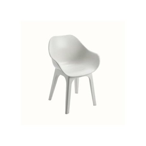 Conjunto de 2 Cadeiras Ghibli Branco IPAE PROGARDEN (55x50.5x81 cm)