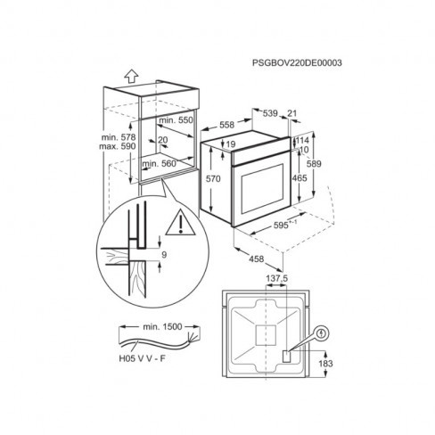 ELECTROLUX - Forno EOF3H50BX