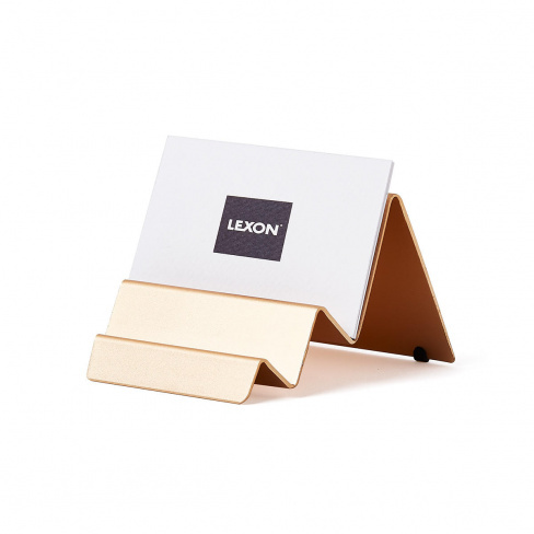 Lexon - Stand para cartões City (gold)