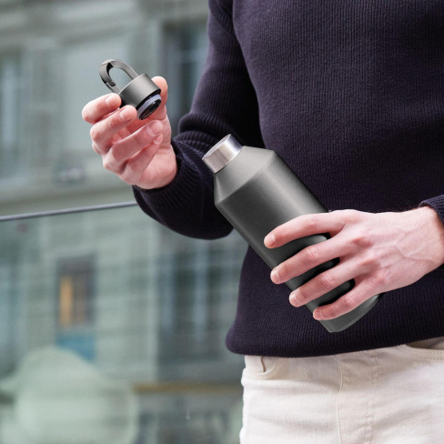 Lexon - Garrafa Thermo Horizon (gunmetal)