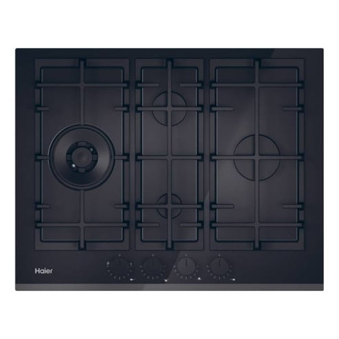 Placa de Gás VITRO HAIER HAVG5D4TB (Gás Natural - 65 cm - Preto)