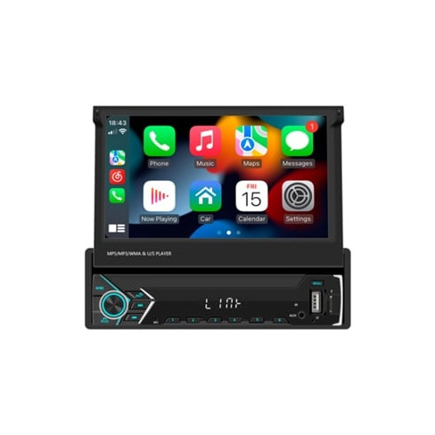Rádio Auto Multimedia 1DIN 7'' BELSON BS-574W Carplay Touch Bluetooth