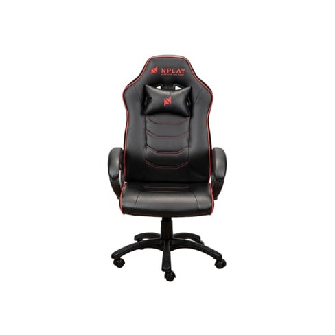 Cadeira Gaming NPLAY RULE 2.1  (Até 130 kg - Elevador a Gás Classe 4 - Preto e