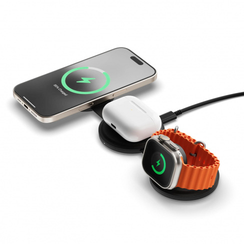 Satechi - OnTheGo 3in1 Wireless Charger (black)