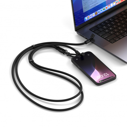 Satechi - OnTheGo Crossbody Lanyard Cable (black)