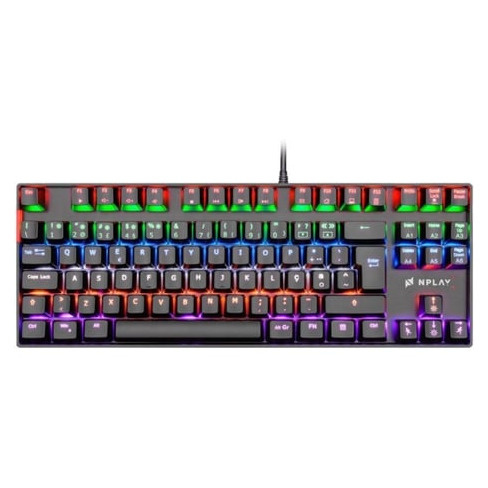 Teclado Gaming NPLAY Conquer 1.0 (Mecânico - Português - Preto)