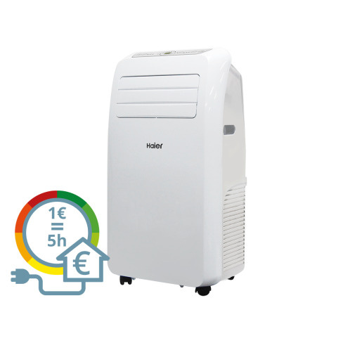 Ar Condicionado Portátil HAIER AM12AA1GAA (24 m² - 12000 BTU - Branco)
