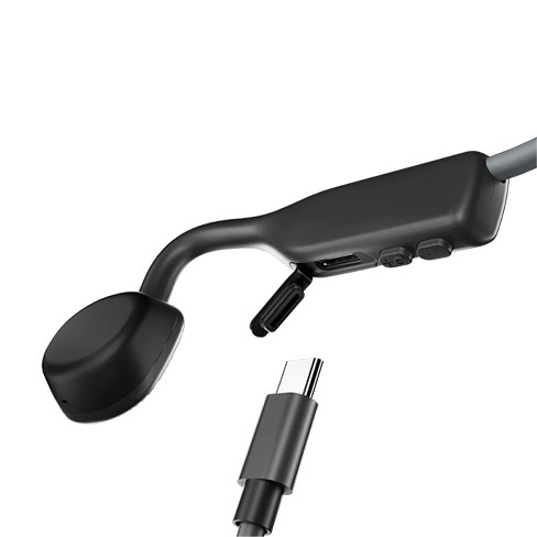 Auricular de condução óssea sem fios Bluetooth cinzento Shokz OpenMove