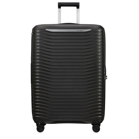 Mala de Viagem Grande Upscape 75cm 4 Rodas Expansível Preto 104L