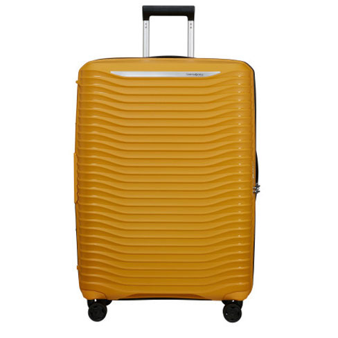 Mala de Viagem Grande Upscape 75cm 4 Rodas Expansível Amarelo 104L