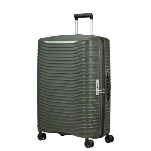 Mala de Viagem Grande Upscape 75cm 4 Rodas Expansível 104L Verde