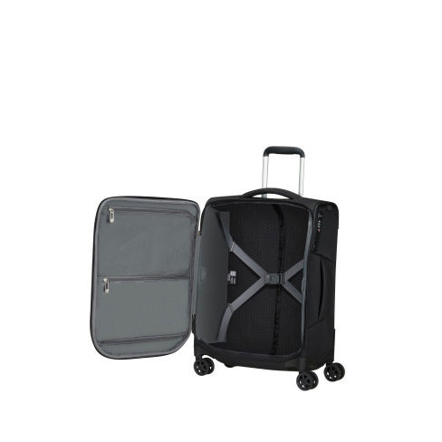 Mala de Cabine Respark 55cm 4 Rodas Preto 43L