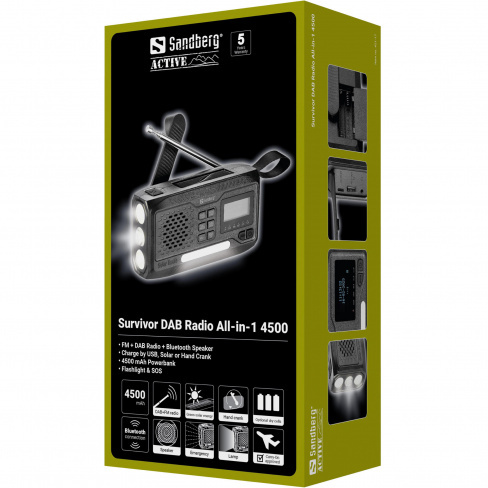 Sandberg - Rádio Survivor DAB All-in-1 4500