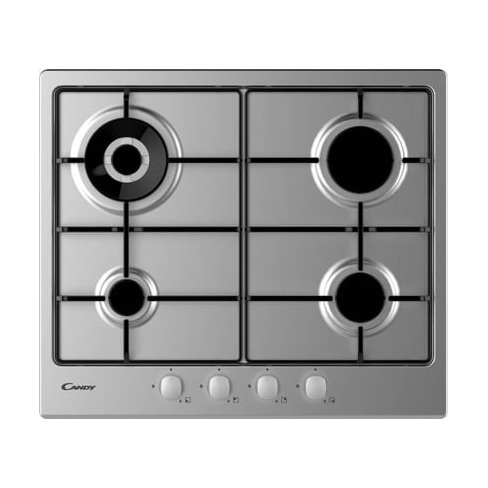 Placa de Gás CANDY CHW 6BR4WX (Gás Natural - 59.5 cm - Inox)