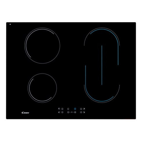Placa de Vitrocerâmica CANDY CH 74 BVT 70CM (Elétrica - 70 cm - Preto)