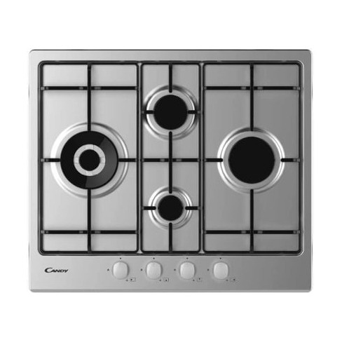 Placa de Gás CANDY CHW 6D4WX (Gás Natural - 59.5 cm - Inox)