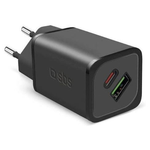 Carregador SBS Nanotube Gan (USB-C 65W + USB AFC 18W/ e carregamento simultaneo