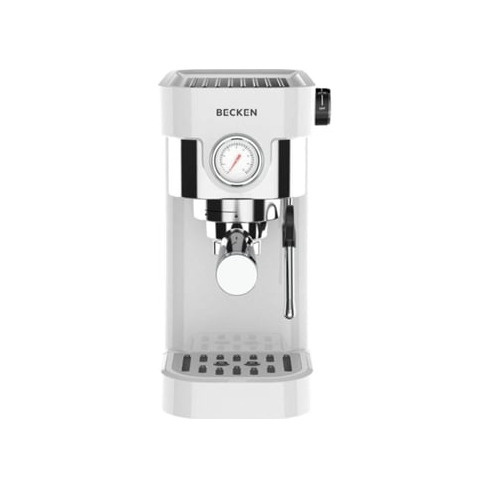 Máquina de Café Manual BECKEN BCMS9308 (20 bar - Café Moido - Branco)