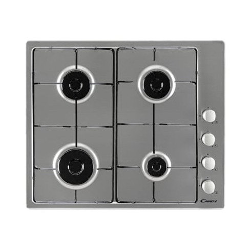 Placa de Gás CANDY CHW 6LX (Gás Natural - 59.5 cm - Inox)