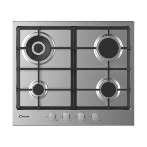 Placa de Gás CANDY CHG 6BR4WX (Gás Natural - 59.5 cm - Inox)