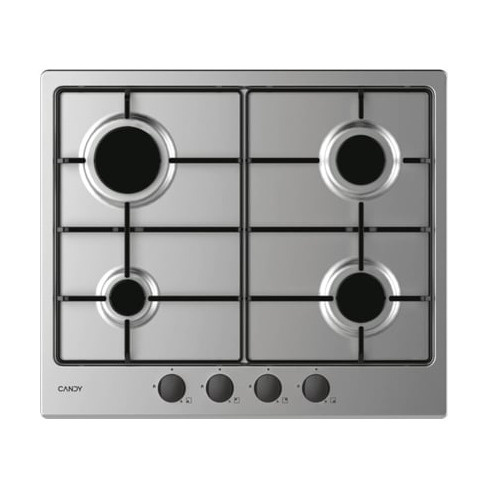 Placa de Gás CANDY Idea Cm6Pbrx/4U2 (4 Zonas - 59.5 cm - Inox)