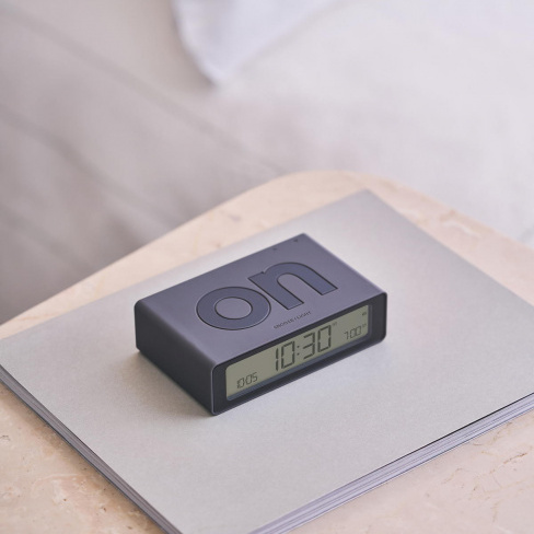 Lexon - Despertador FLIP Mini (dark grey)