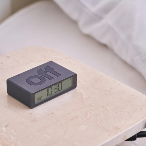 Lexon - Despertador FLIP Mini (dark grey)