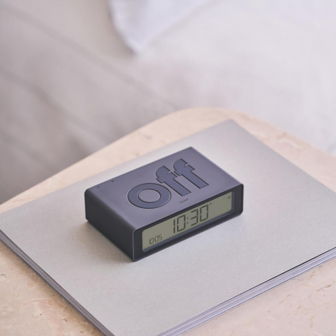 Lexon - Despertador FLIP Mini (dark grey)