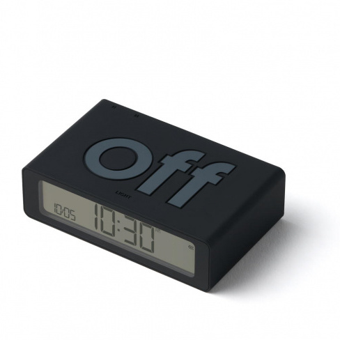 Lexon - Despertador FLIP Mini (black)