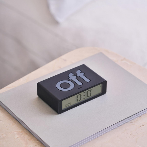 Lexon - Despertador FLIP Mini (black)