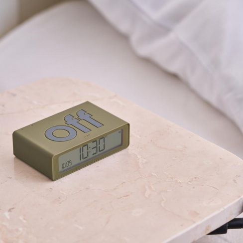 Lexon - Despertador FLIP Mini (khaki)