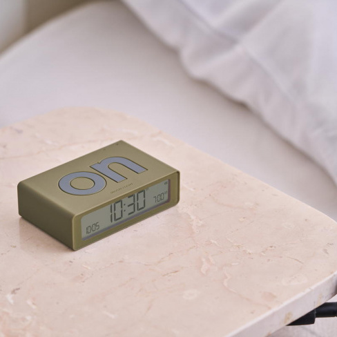 Lexon - Despertador FLIP Mini (khaki)
