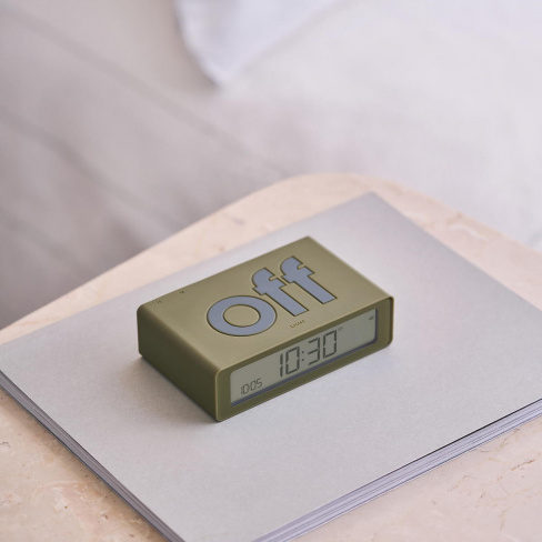 Lexon - Despertador FLIP Mini (khaki)