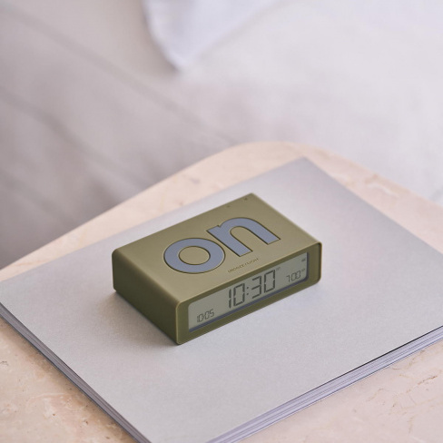 Lexon - Despertador FLIP Mini (khaki)