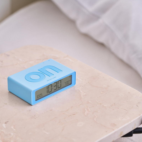 Lexon - Despertador FLIP Mini (light blue)