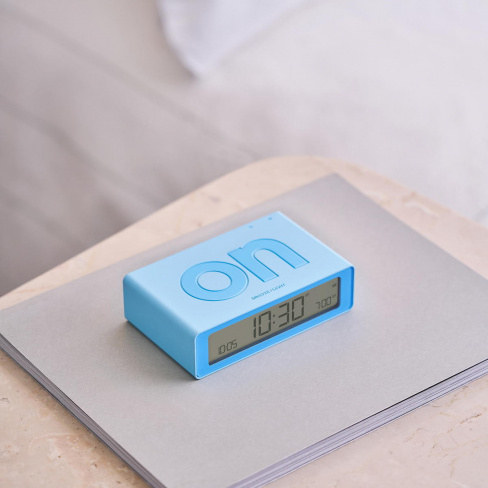 Lexon - Despertador FLIP Mini (light blue)