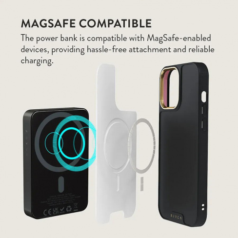 Burga - MagSafe Powerbank 5000 mAh (almond latte/gunmetal)