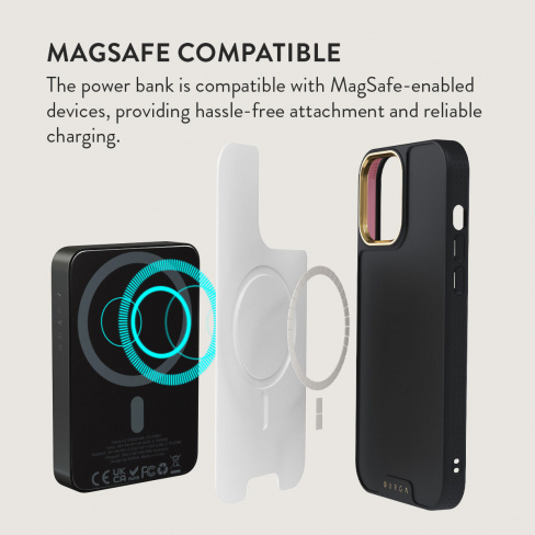 Burga - MagSafe Powerbank 5000 mAh (old money/gunmetal)