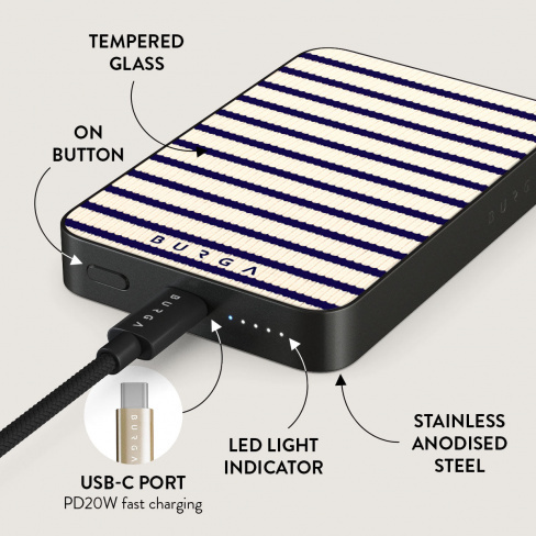 Burga - MagSafe Powerbank 5000 mAh (old money/gunmetal)