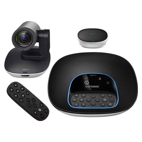 Webcam Profissional LOGITECH Group (Microfone Incorporado)