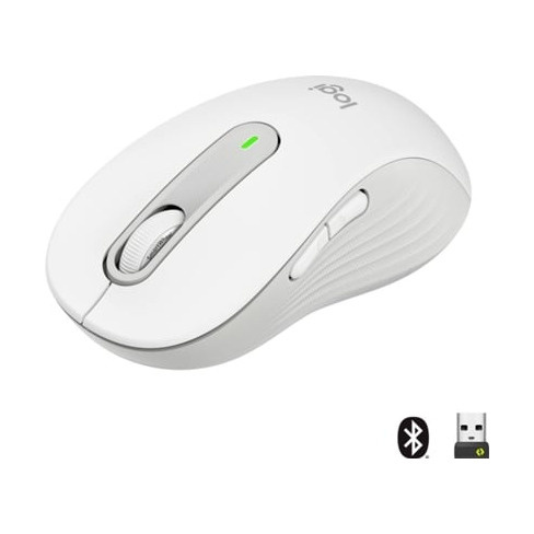 Rato LOGITECH Signature M650 L (Wireless - Regular - 2000 dpi - Branco)