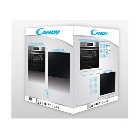 Pack Encastre Forno + Placa de Indução CANDY PCI25XCI642CBB (Elétrica - 65 L