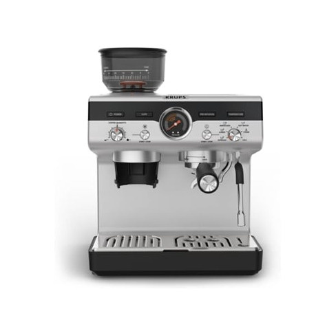 Máquina de Café Expresso KRUPS Precision XP801T10 (15 Bar - Moinho integrado)